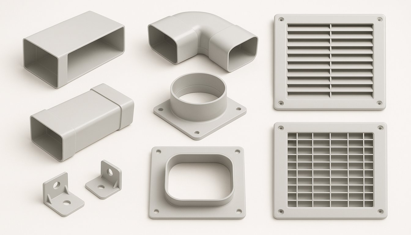 HVACore injection molded HVAC duct components
